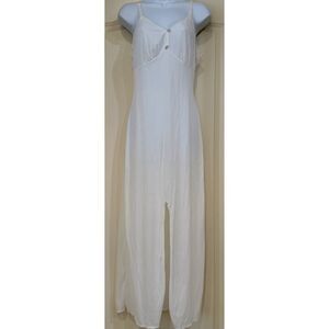 Vintage Camelot‎ White Maxi Lace Slip Nightgown Size 36 Romance